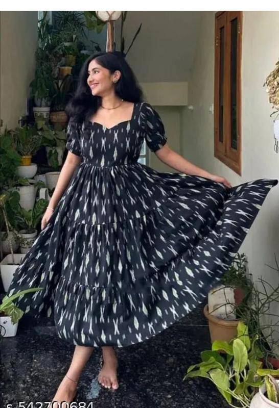 NEW LAUNCING COTTON FROCK cottan silk Kidswear market in Ahmedabad